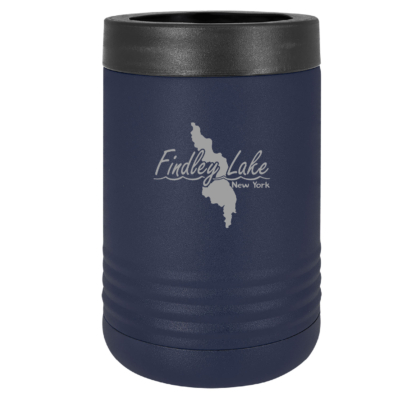 Findley Lake Merch Store - Polar Camel Navy Blue Stainless Steel Vacuum Insulated Beverage Holder- ENGRAVED