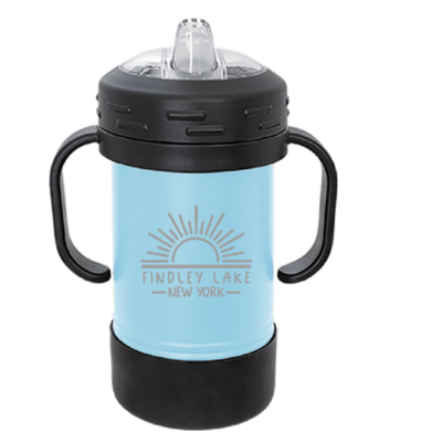 Findley Lake Merch Store – Polar Camel 10 oz. Light Blue Sippy Cup- ENGRAVED product image