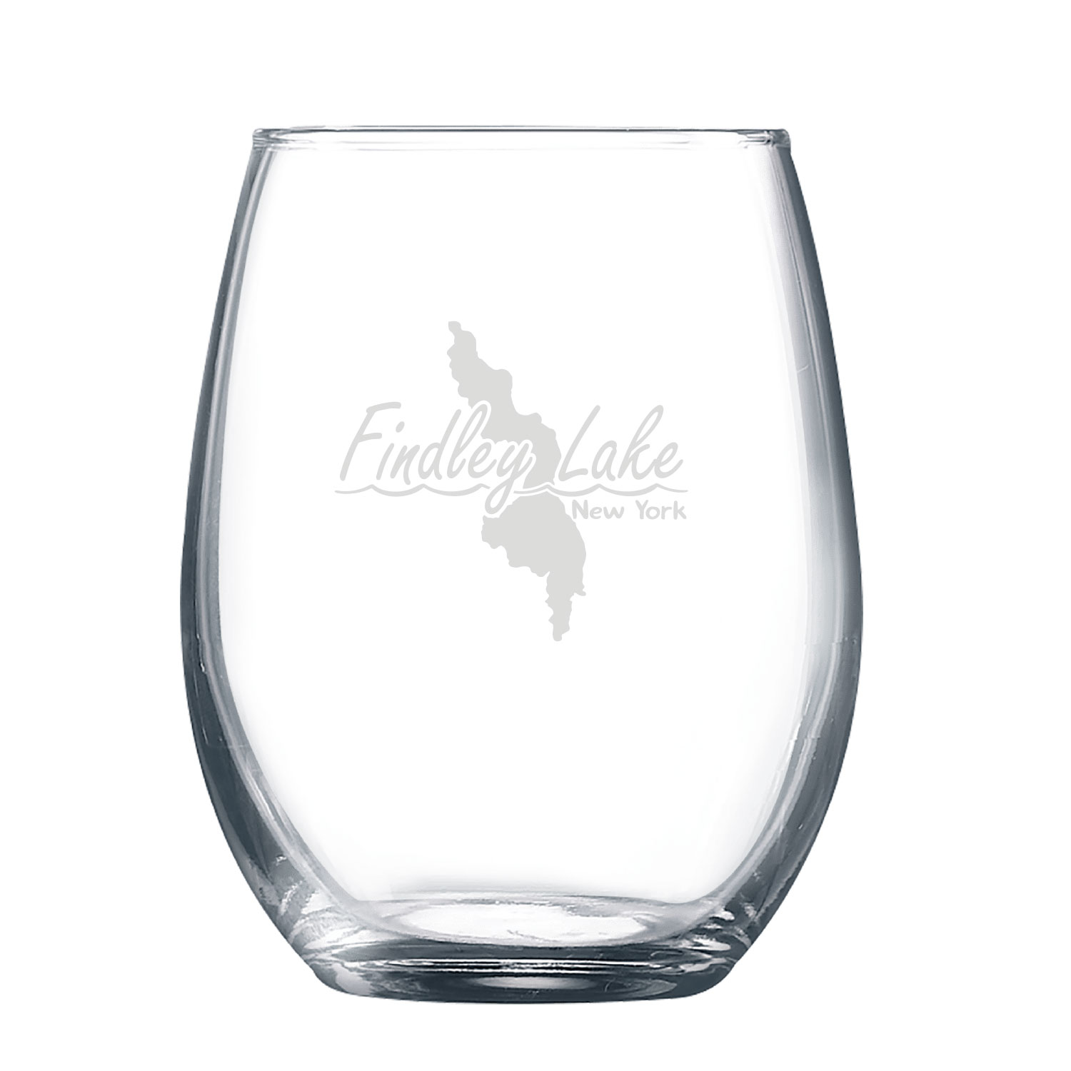 Findley Lake Merch Store – Polar Camel 9 oz. Stemless Wine Glass – ENGRAVED product image