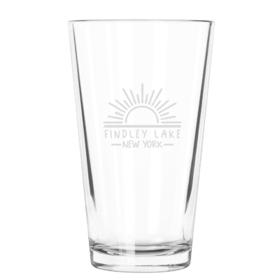 Findley Lake Merch Store – 16 oz. Flare Cooler Glass – ENGRAVED product image