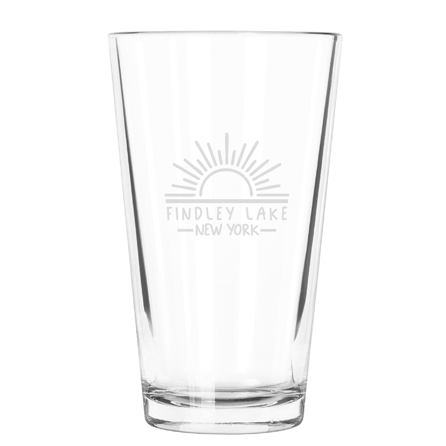Findley Lake Merch Store – 16 oz. Flare Cooler Glass – ENGRAVED product image
