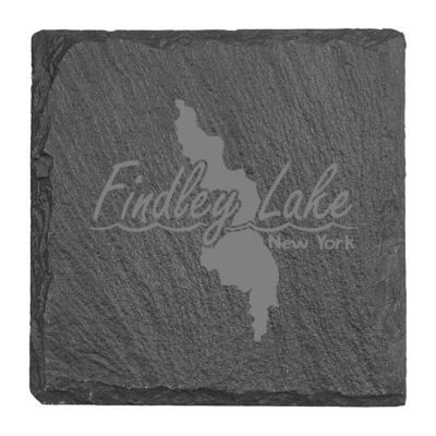 Findley Lake Merch Store – 4″ x 4″ Square Slate Coaster- ENGRAVED product image