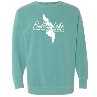 Findley Lake Merch Store – Comfort Colors Ring Spun Crewneck – Seafoam product image
