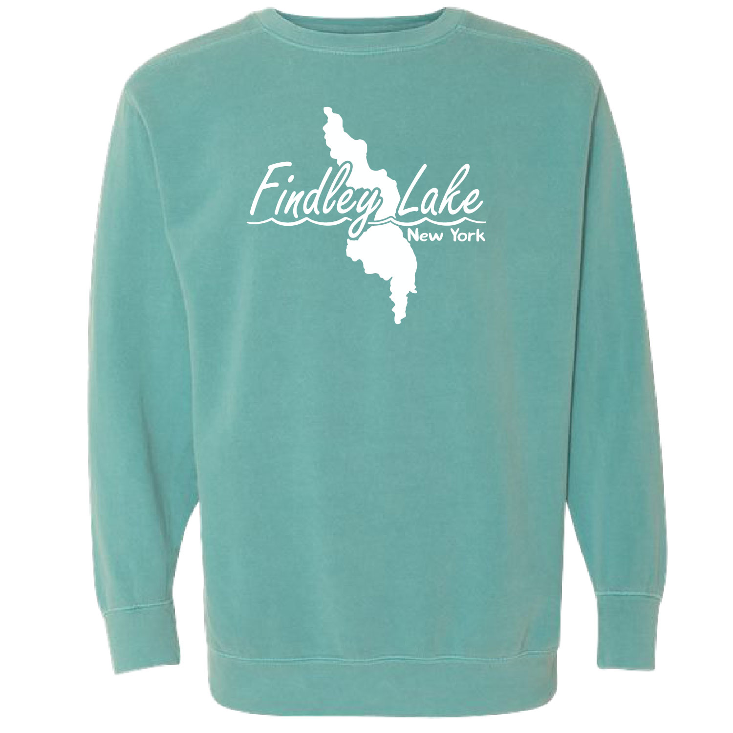 Findley Lake Merch Store – Comfort Colors Ring Spun Crewneck – Seafoam product image