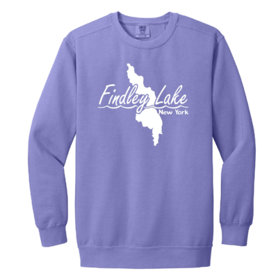 Findley Lake Merch Store – Comfort Colors Ring Spun Crewneck – Violet product image