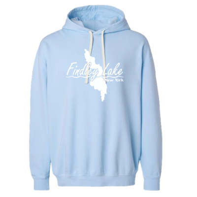 Findley Lake Merch Store – Comfort Colors Lightweight Ring Spun Hooded Sweatshirt – Hydrangea product image