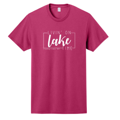 Findley Lake Merch Store - Cotton T-Shirt - Cyber Pink