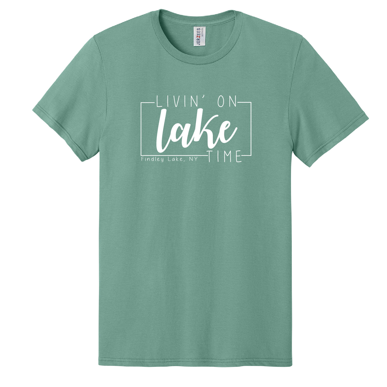 Findley Lake Merch Store - Cotton T-Shirt - Sage - Image 2