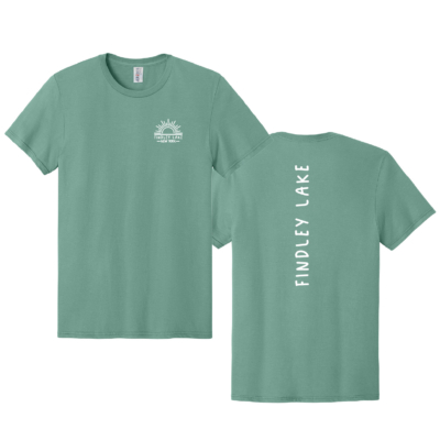 Findley Lake Merch Store - Cotton T-Shirt - Sage