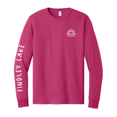 Findley Lake Merch Store – Cotton Long Sleeve – Cyber Pink product image