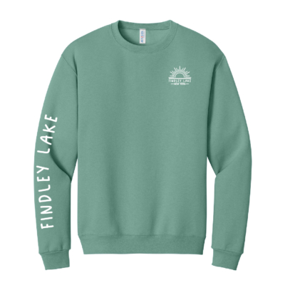 Findley Lake Merch Store – Cotton Crewneck – Sage product image