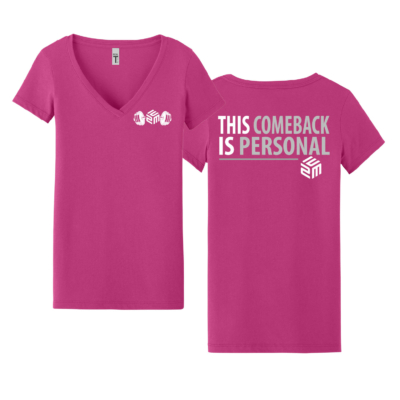 E2M – __ Next Level Ladies V-Neck T-Shirt – Raspberry – Comeback product image