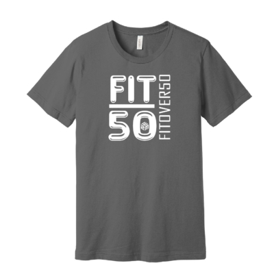 E2M – __Cotton Short Sleeve Shirt – Asphalt – Fit Over 50 product image