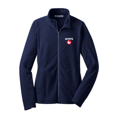 ZAXBYS – Ladies Port Microfleece Full Zip Jacket  – Navy – EMBROIDERED product image