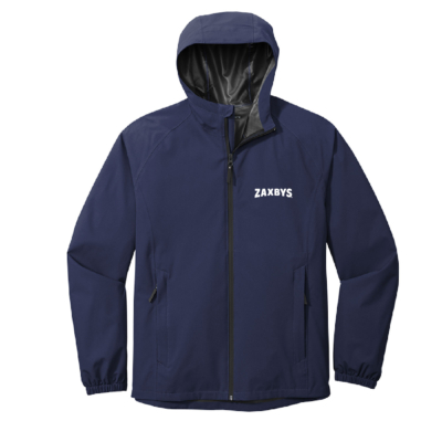 ZAXBYS – Men’s Rain Jacket – Navy – EMBROIDERED product image