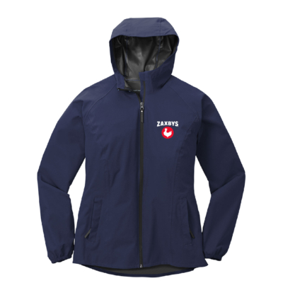 ZAXBYS – Ladies Rain Jacket – Navy – EMBROIDERED product image