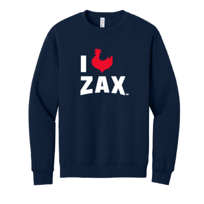 ZAXBYS – Cotton Crewneck – Navy PRINTED product image