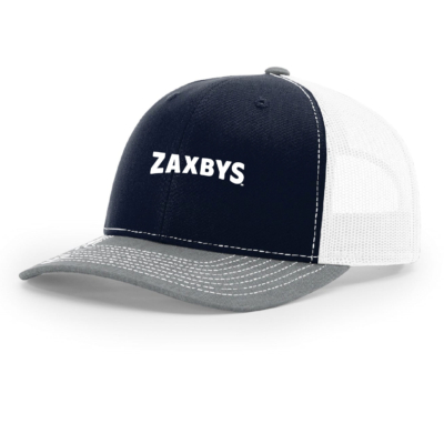 ZAXBYS – Richardson Mesh Back Trucker Cap – Navy, Heather Gray and White – EMBROIDERED product image