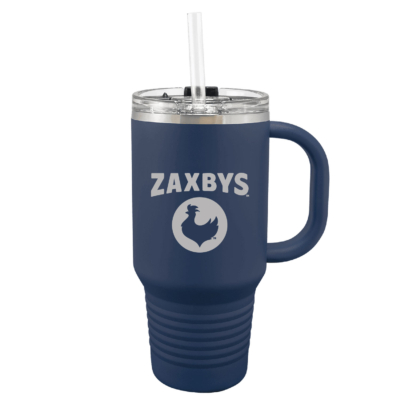 ZAXBYS – 32 Ounce Travel Mug with Snap Lid and Straw -Navy – ENGRAVED product image