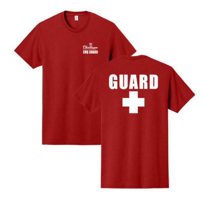Chautauqua institution Lifeguard – Cotton Red T-Shirt product image