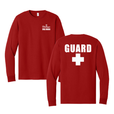 Chautauqua institution Lifeguard – Cotton Red Long Sleeve product image