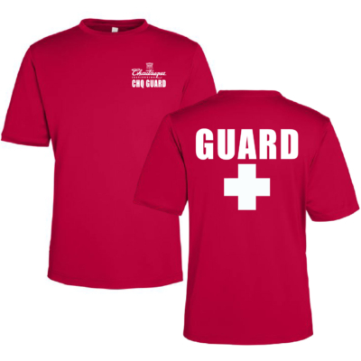 Chautauqua institution Lifeguard – Unisex UPF 50+ Moisture Wicking Poly Red T-Shirt product image