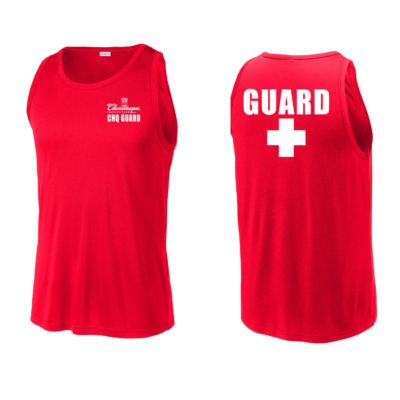 Chautauqua institution Lifeguard – Unisex Poly Red Tank product image