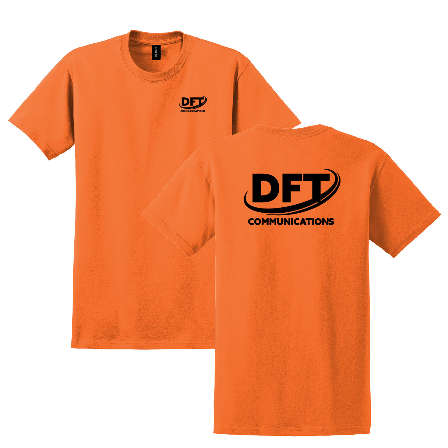 DFT Communications – Gildan Cotton T-Shirt – PRINTED – Safety Orange product image