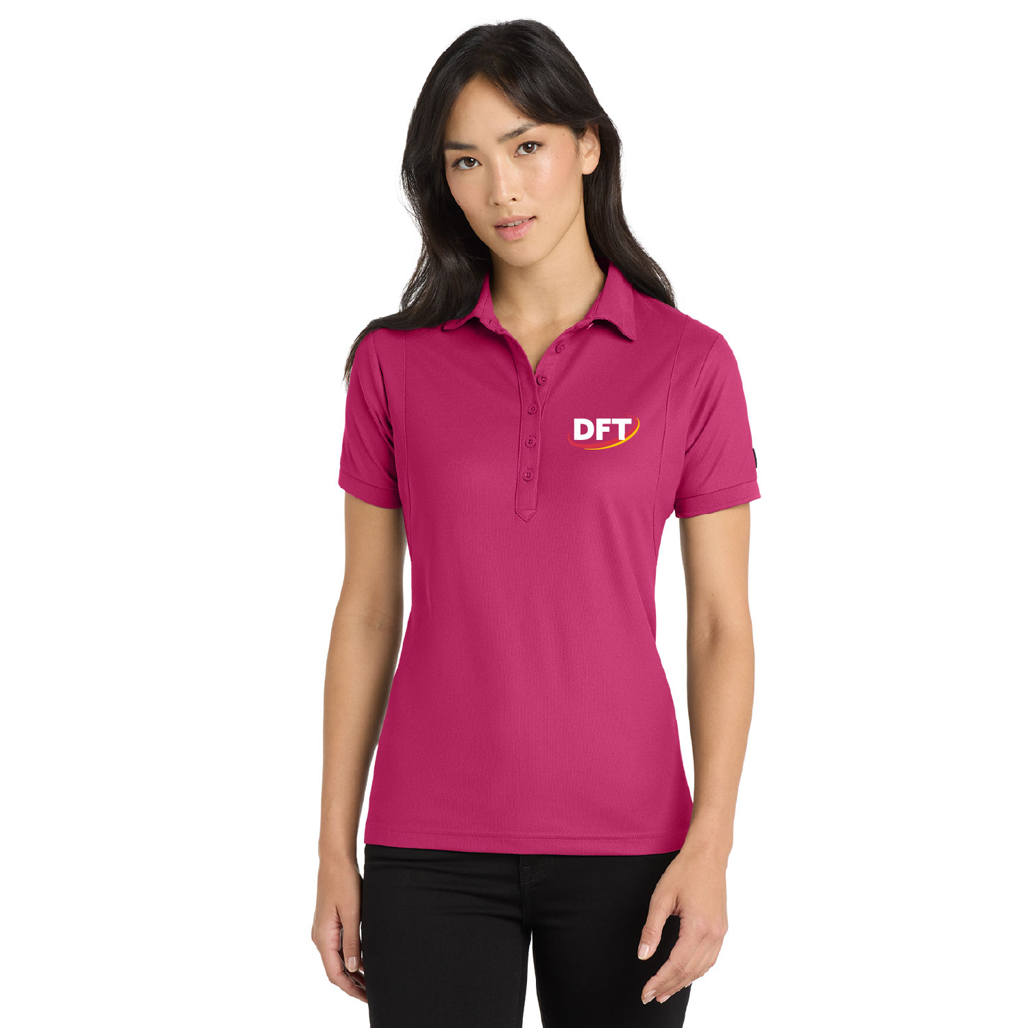 DFT Communications – Ladies Ogio Caliber 2.0 Polo – EMBROIDERED – Pink Crush product image