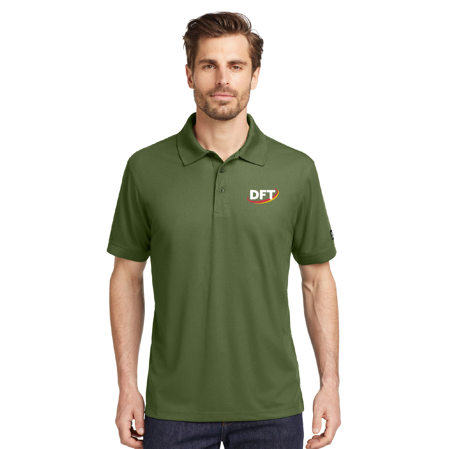 DFT Communications – Ogio Caliber 2.0 Polo – EMBROIDERED – Grit Green product image