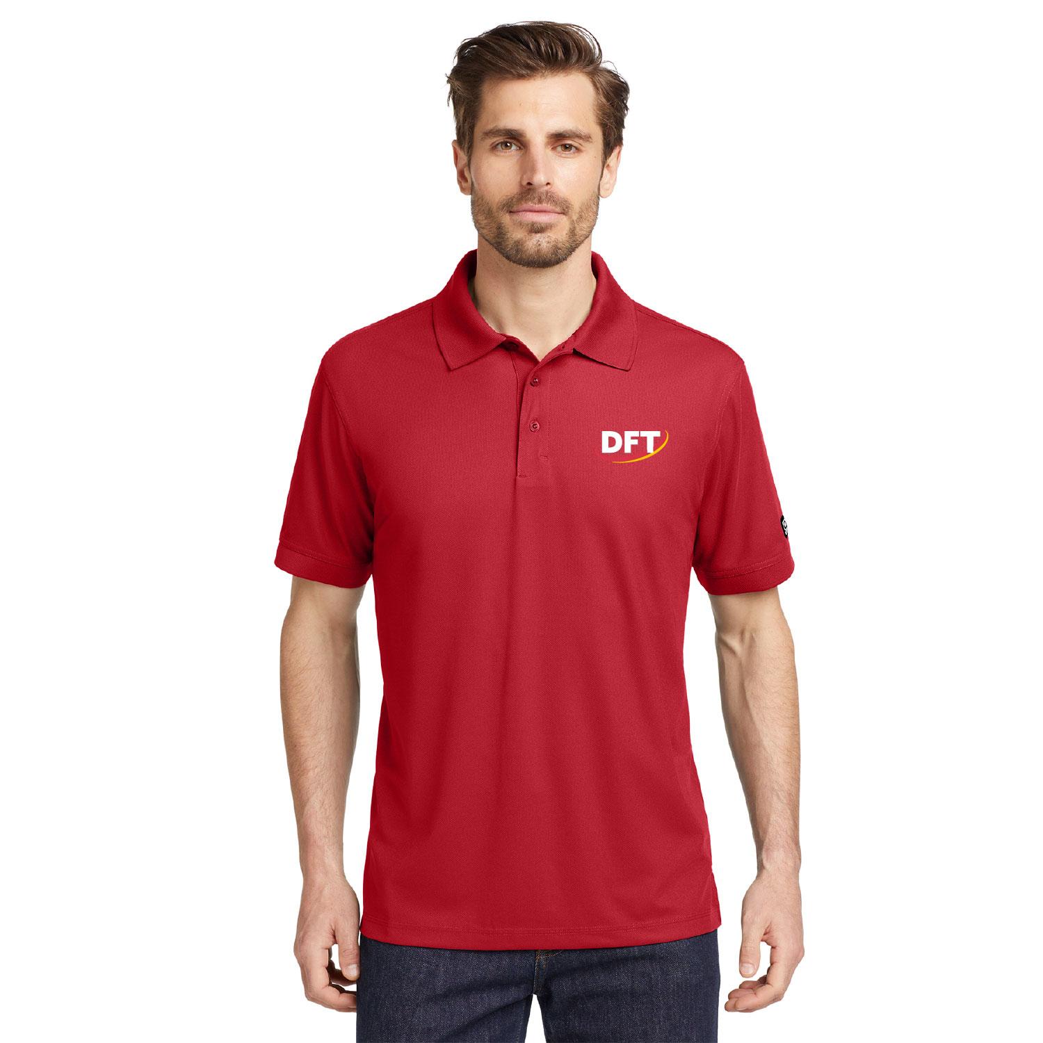 DFT Communications – Ogio Caliber 2.0 Polo – EMBROIDERED – Signal Red product image