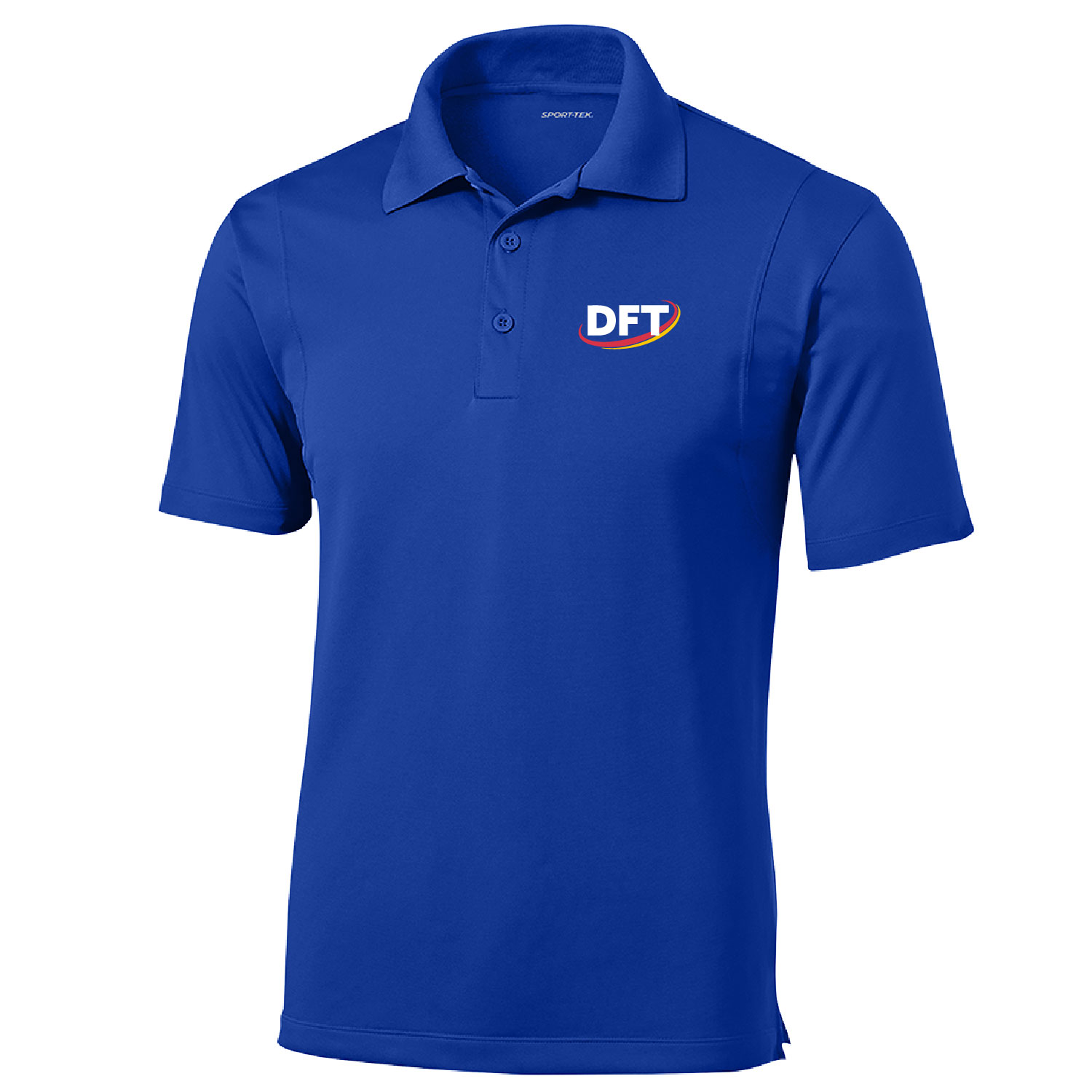 DFT Communications – Unisex SportTek Poly Polo – EMBROIDERED – True Royal product image