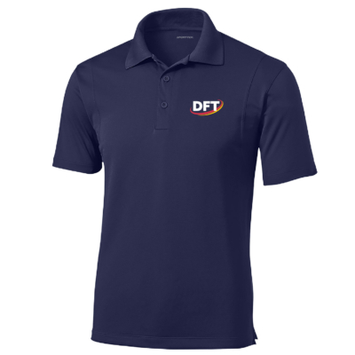 DFT Communications – Unisex SportTek Poly Polo – EMBROIDERED – True Navy product image