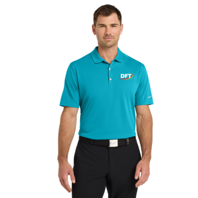 DFT Communications – Nike Dri-FIT Micro Pique 2.0 Polo – EMBROIDERED – Tidal Blue product image