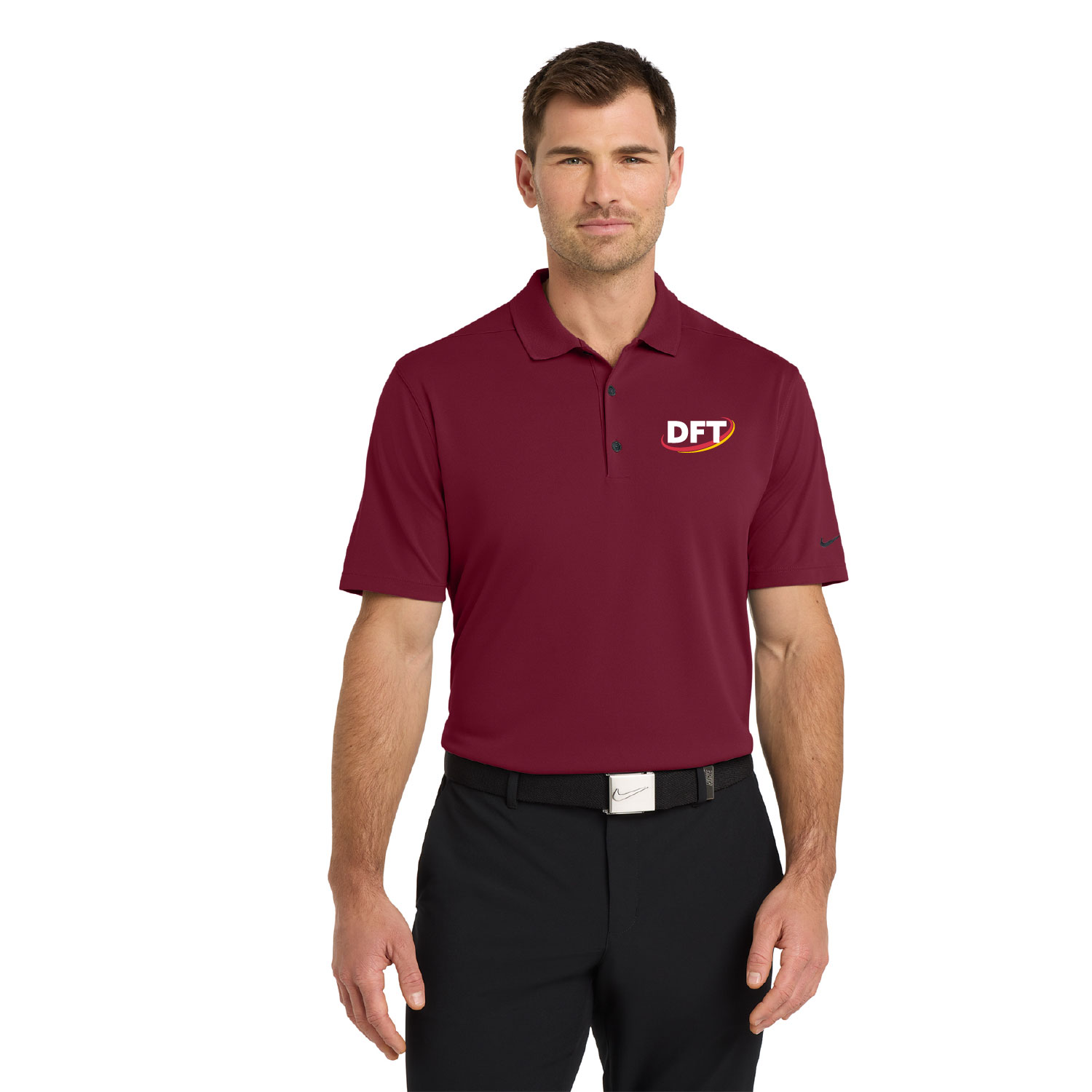 DFT Communications – Nike Dri-FIT Micro Pique 2.0 Polo – EMBROIDERED – Team Red product image