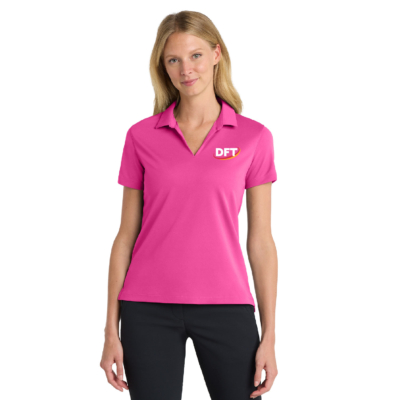 DFT Communications – Ladies Nike Dri-FIT Micro Pique 2.0 Polo – EMBROIDERED – Vivid Pink product image