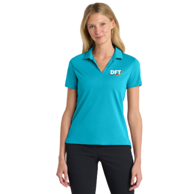 DFT Communications – Ladies Nike Dri-FIT Micro Pique 2.0 Polo – EMBROIDERED – Tidal Blue product image