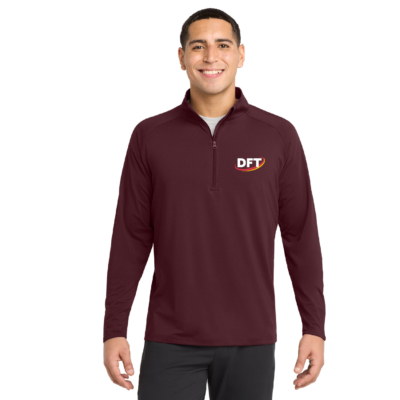 DFT Communications – Unisex Quarter Zip – EMBROIDERED – Maroon product image