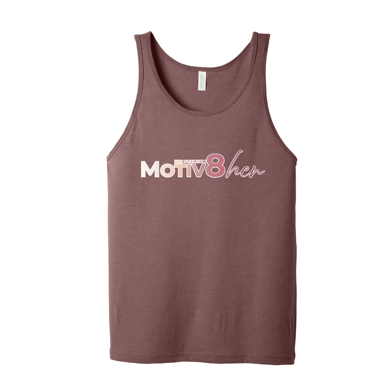 E2M ___ Motiv8her __  Bella Unisex Tank – Mauve product image