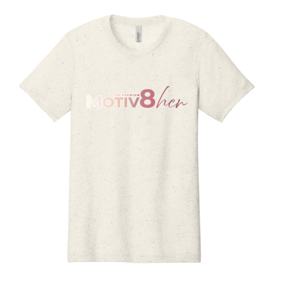 E2M ___ Motiv8her __ Bella Ringspun Cotton T-Shirt – Heather Natural product image