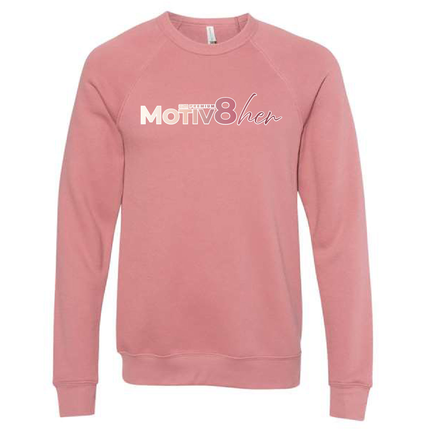 E2M ___ Motiv8her __ Bella Fleece Crewneck Sweatshirt -Mauve product image