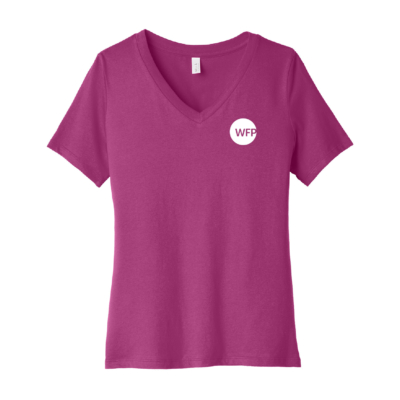 Westfield Family Physicians – Bella Ladies Ringspun V-Neck Cotton Short Sleeve Shirt – Berry product image