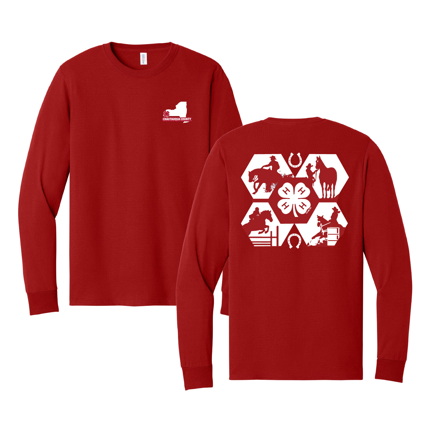 Horse Program 4H – Cotton Long Sleeve – True Red product image
