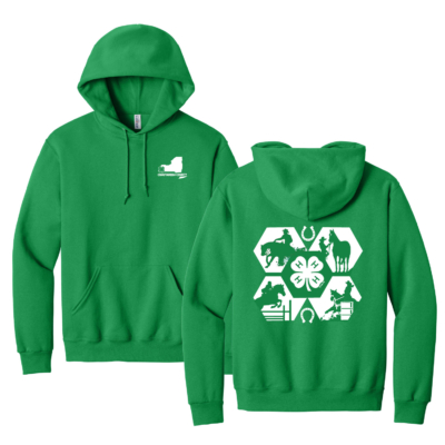 Horse Program 4H – Cotton Hooded Sweatshirt – Kelly product image