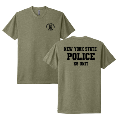 NYS Police K-9 Unit – Next Level Ringspun Cotton T-Shirt – Light Olive product image