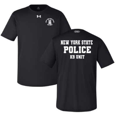 NYS Police K-9 Unit – Under Armour Tech T-Shirt – Black product image