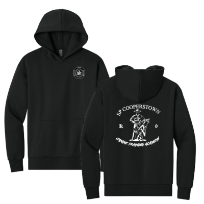 NYS Police K-9 Unit – Next Level Cotton Hooded Sweatshirt – Black product image