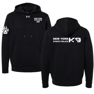 NYS Police K-9 Unit – Under Armour Hooded Sweatshirt – Black product image