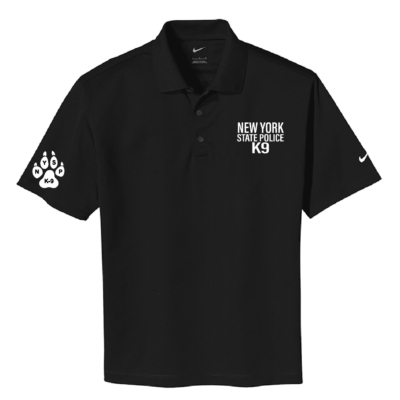 NYS Police K-9 Unit – Nike Dri-Fit Polo – Black – EMBROIDERED product image