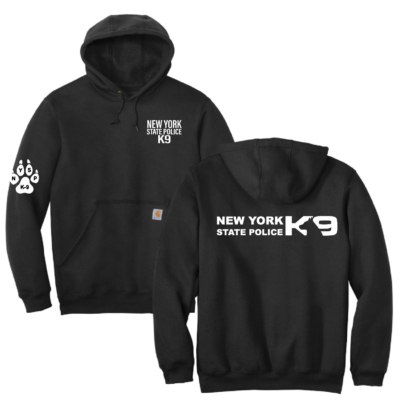NYS Police K-9 Unit – Carhartt Midweight Hooded Sweatshirt – Black product image